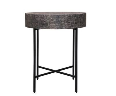 clarence enola burnt wood side table