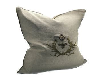 sanctuary embroidered cushion