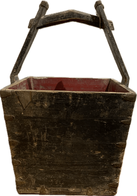 antique wooden baskets