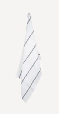 tea towel stripe blk &amp; off white