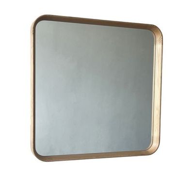 mirror natural oak square frame