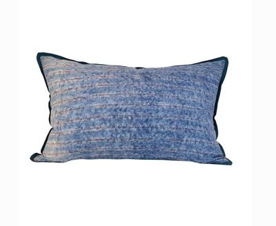 blue &amp; carnelian feature cushion