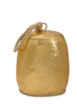 antique gold cow bell lg