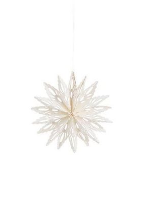 paper snowflake  off white tree deco