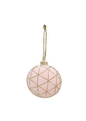 pink/gold bauble tree deco