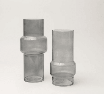 norton smoked glass vase