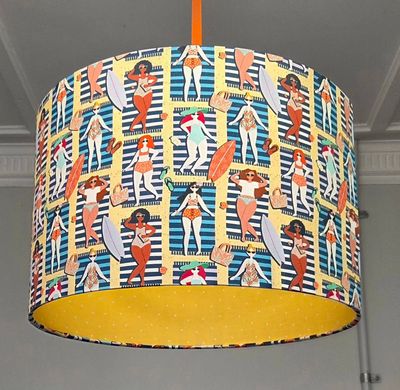 Coastal Chic Ceiling Lampshade (second)