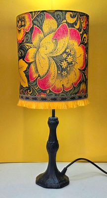 Fringe &amp; Florals Table Lamp