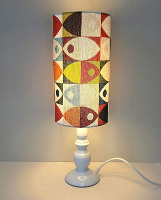 Customisable Table Lamp with Handmade Fabric Shade
