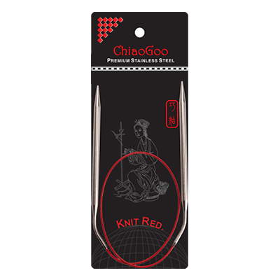 ChiaoGoo Knit Red Circular Needles
