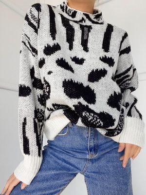 Snow leopard hot sale knit jumper