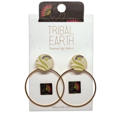 Womens / Earrings / Pohutukawa /