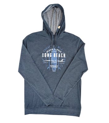 Mens / LB Hoodies / Board Stamp / Indigo