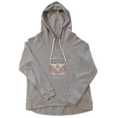 Womens / Russell Hoodies / Combi Front / Grey Marle