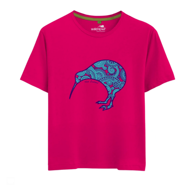 Womens / T Shirts / Kiwi / Cerise
