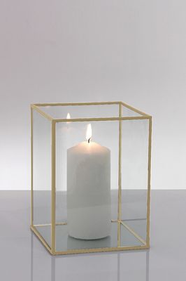 Gold candle box small