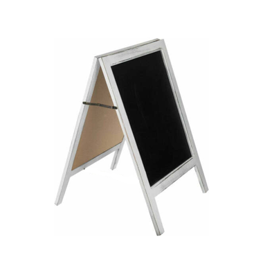 Blackboard sign - white frame