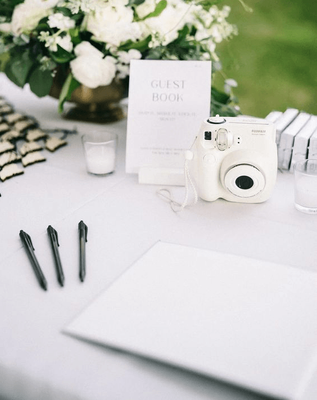 Styled guest book table package