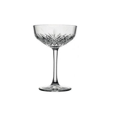 Crystal cut champagne/cocktail glass