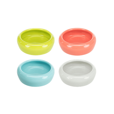 Ceramic Bowl with Rounded Rim