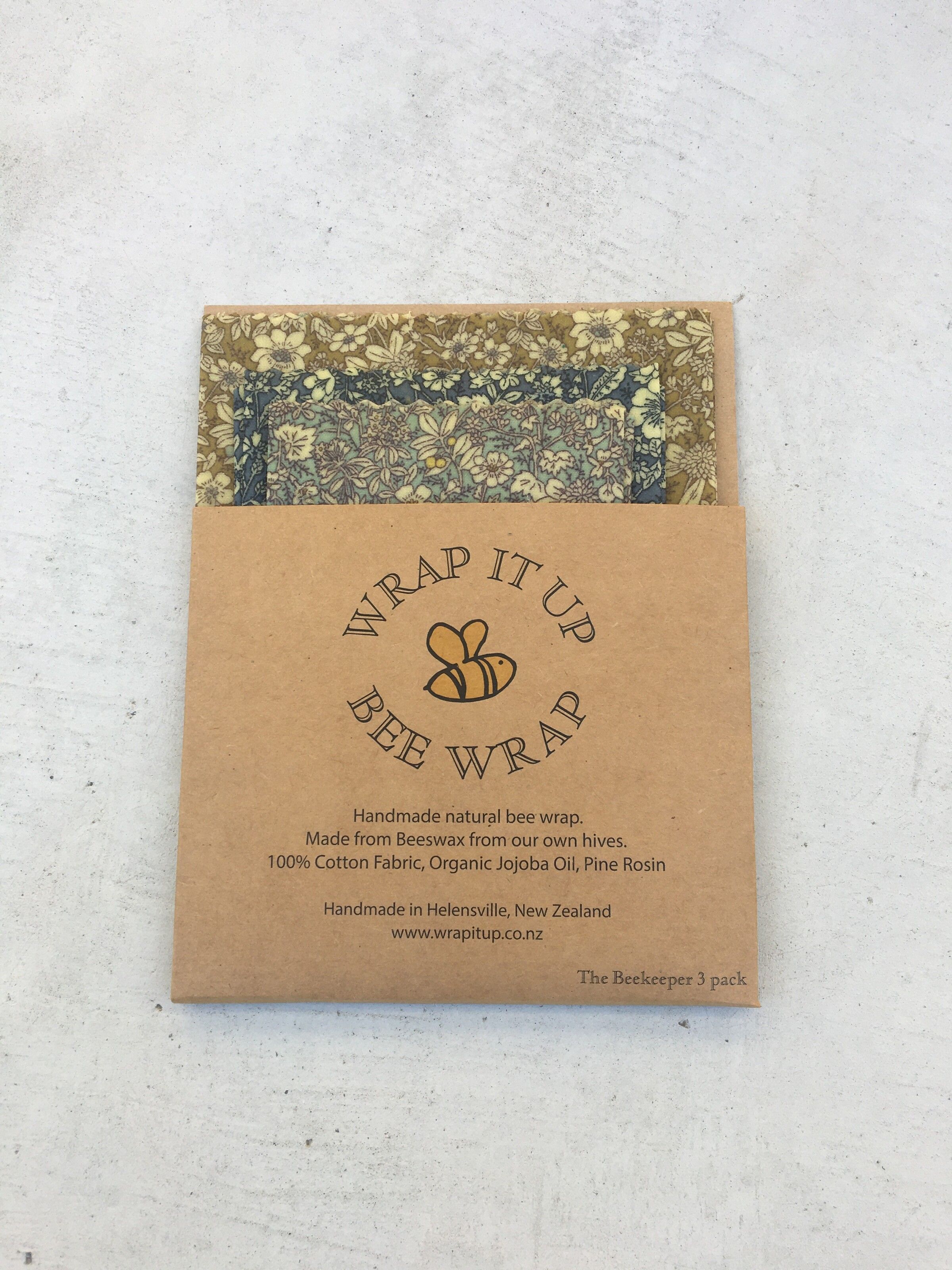 Beeswax Wraps - Beekeeper 3 Packs