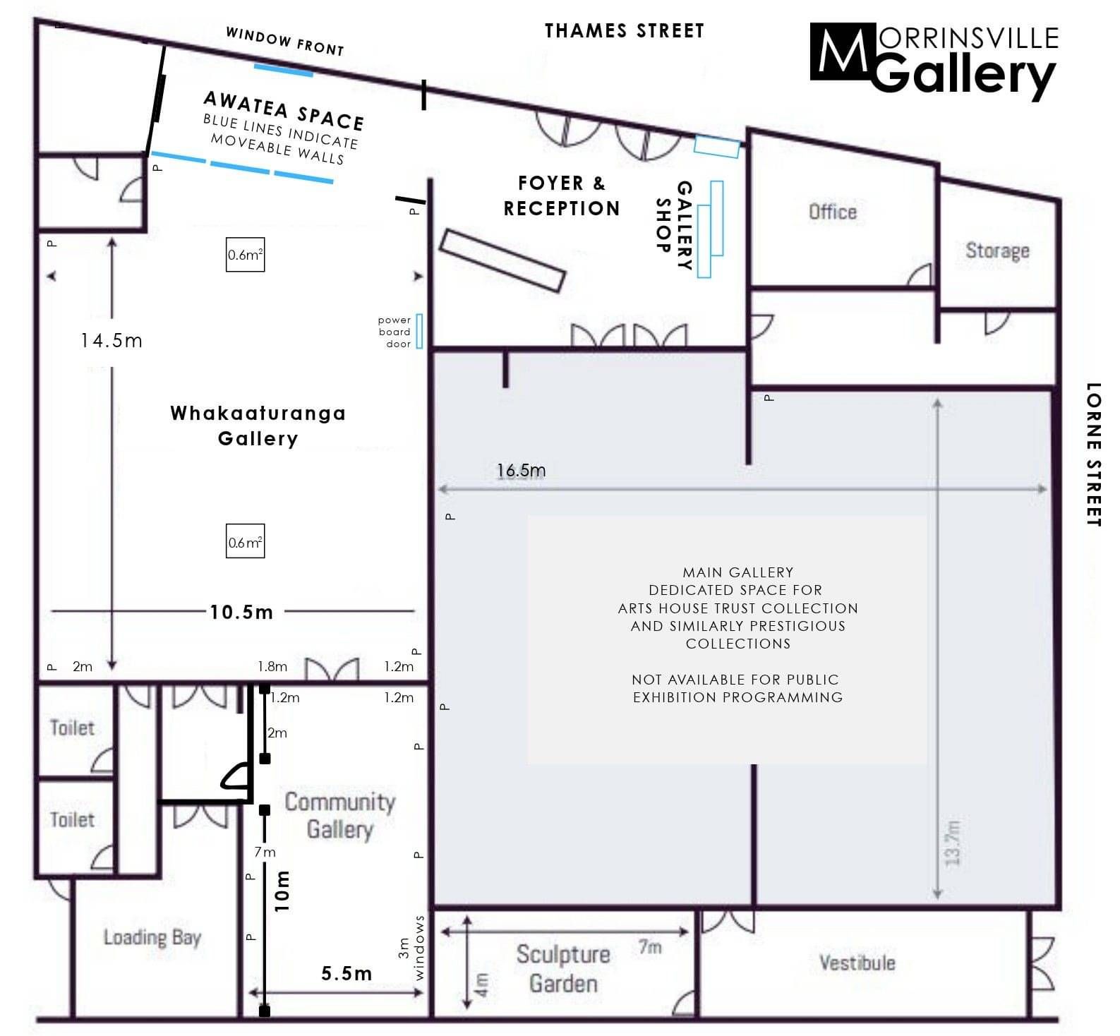 Morrinsville Art Gallery Venue Layout