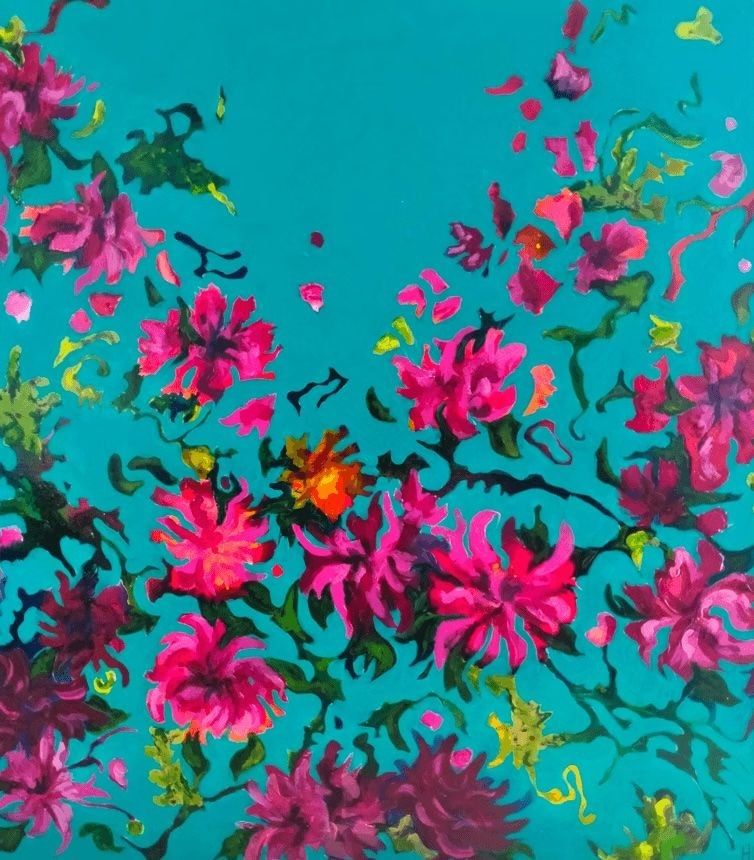 Acrylic on board, painting by Heather Willison