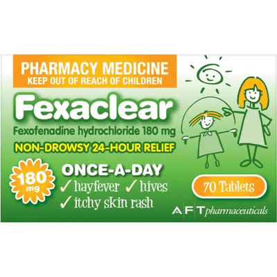 Fexaclear 180mg 70 Tablets