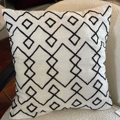 SALE - Weave Embroidered 50 x 50cm Cushion Cover