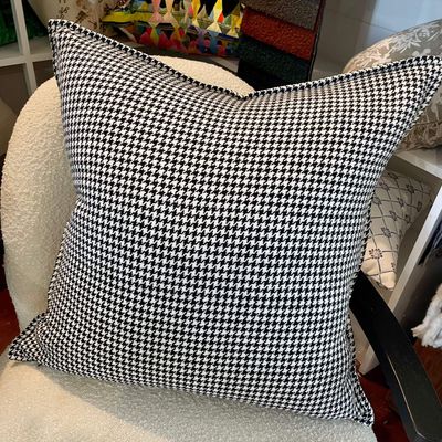 Houndstooth 65 x 65 cushion from Le Monde Home