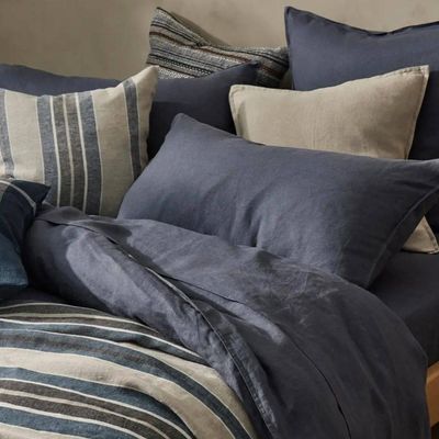 Ravello 100% Linen Bedding Quilt ( Duvet ) Cover by Weave - 9 colours