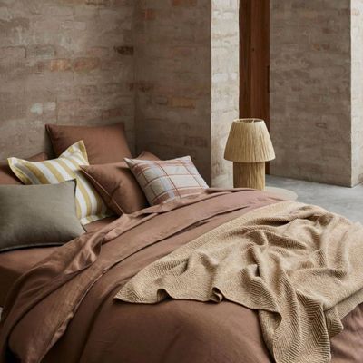 Ravello 100% Linen Bedding King / Lodge Pillowcase by Weave - 9 colours
