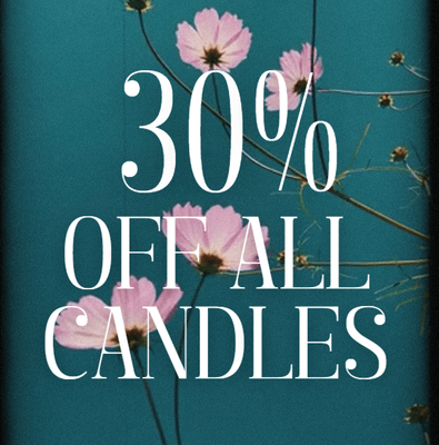 Enter CANDLES30 at checkout