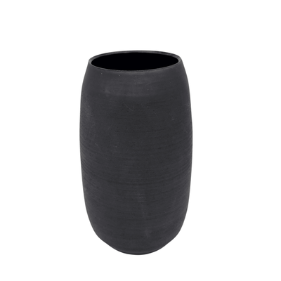 Black Clay Vase