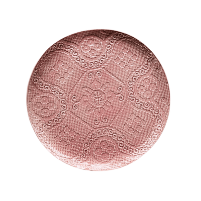 Ceramic Lace Platter Pink