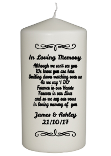 In Loving Memory Wedding Candle