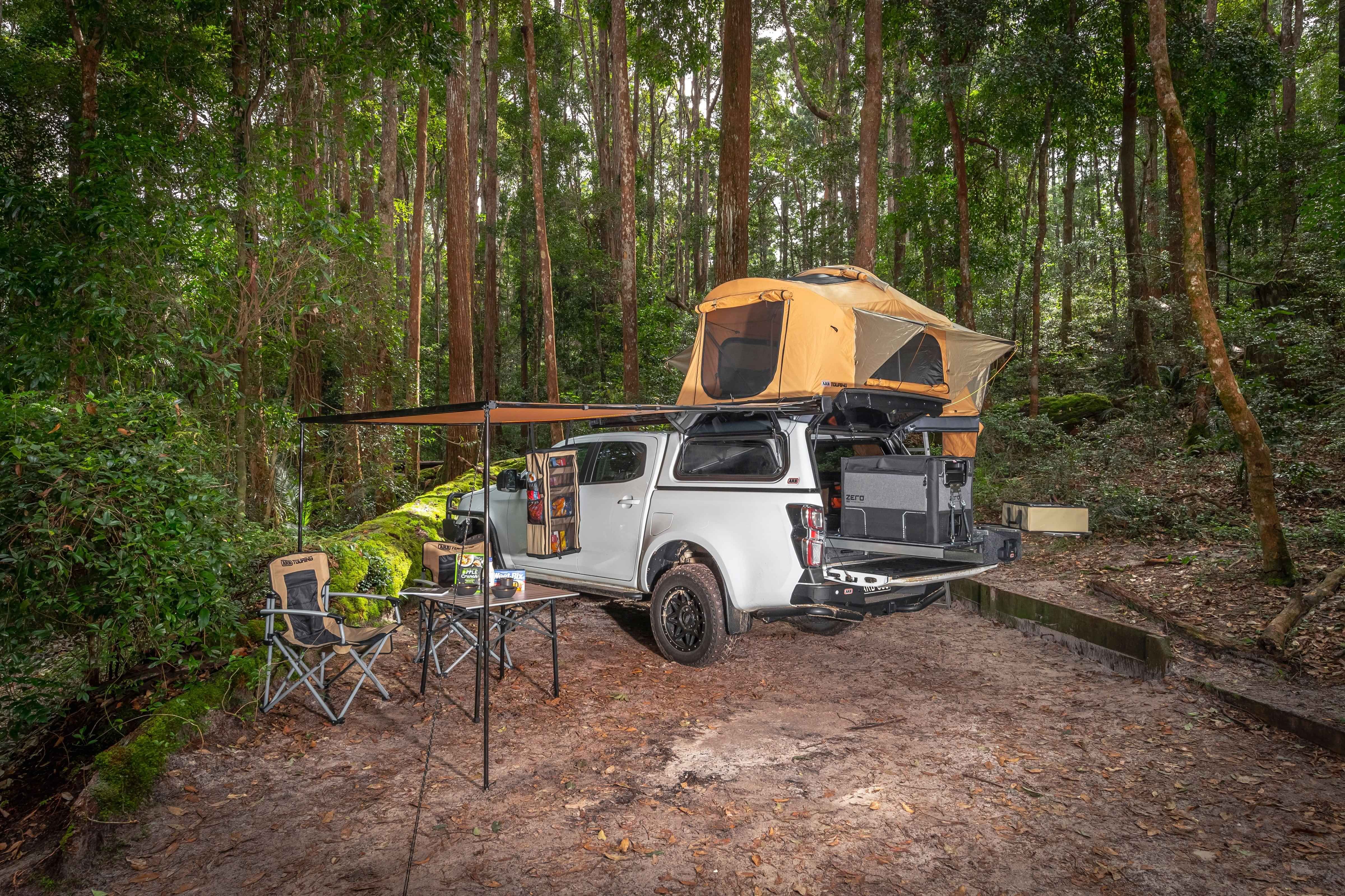 Camping set up - Fridge Freezer