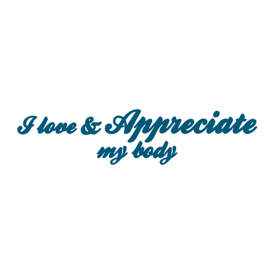 Love and Appreciate My Body Temporary Tattoo - Love and Appreciate My Body  Manifestation Tattoo – Conscious Ink