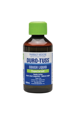 Duro Tuss Cough Expectorant 200ml - INSTORE CONSULTATION REQUIRED
