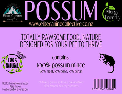 Raw Possum Mince 1kg