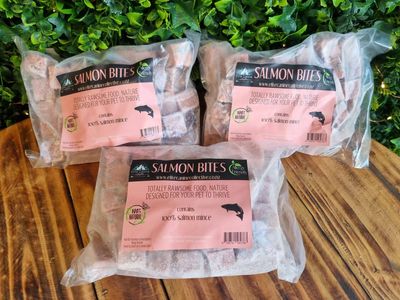 Raw - Salmon Bites 1kg