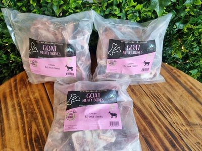Raw Goat Meaty Bones 1kg