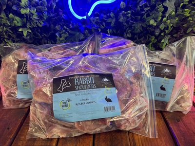 Raw Rabbit Shoulders 1kg