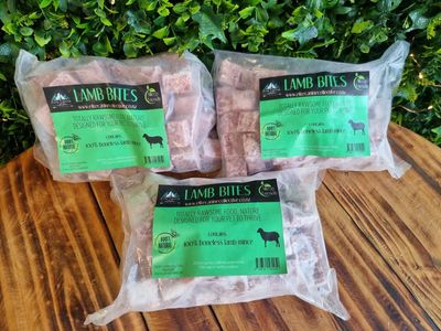 Raw Lamb Boneless Bites 1kg