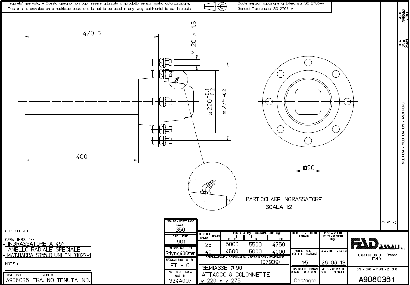 FAD Stub Axles | ITEC Products