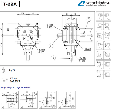 T-22A series Gearboxes
