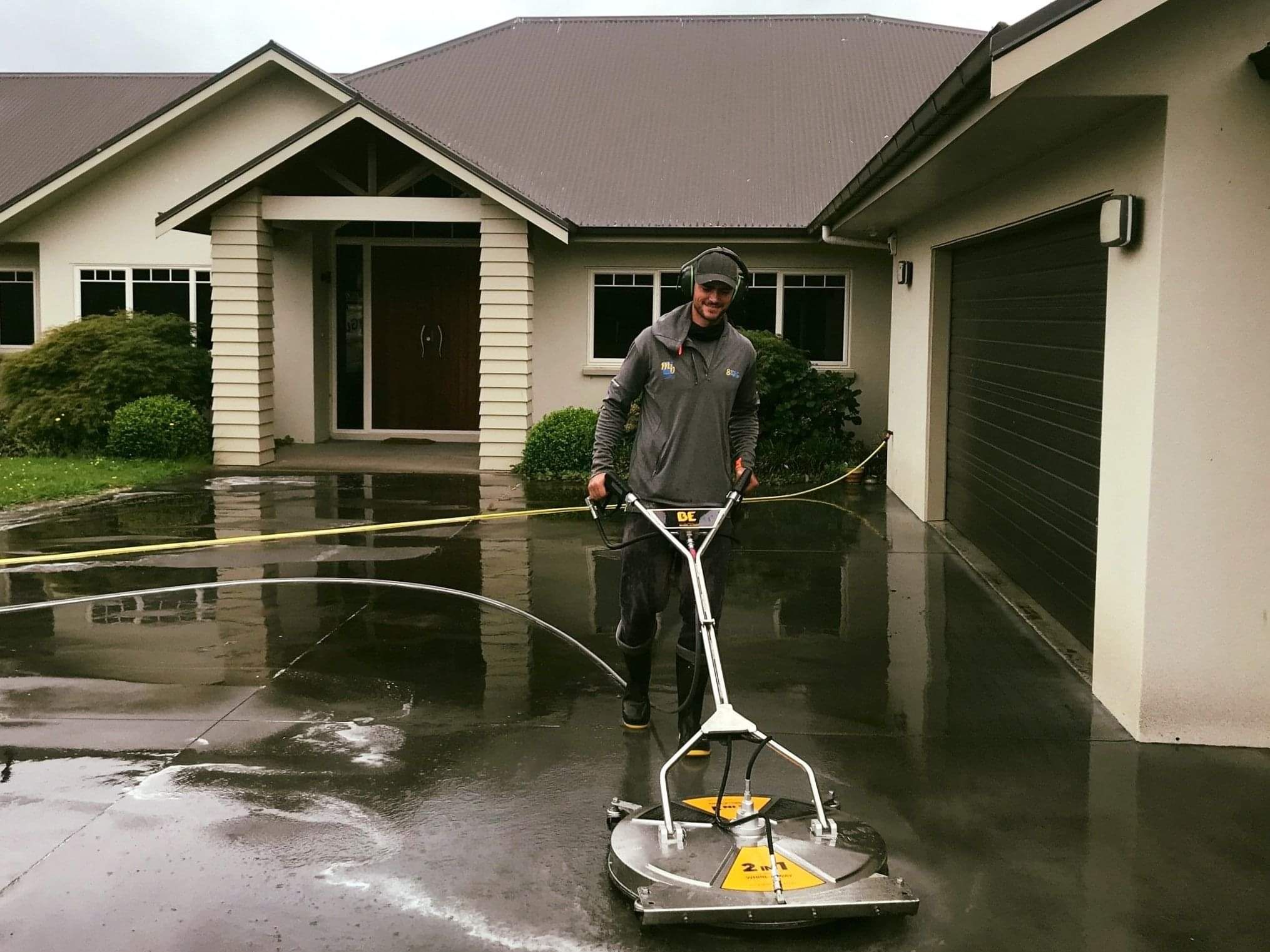 Driveway cleaning by  Dry Gutts
