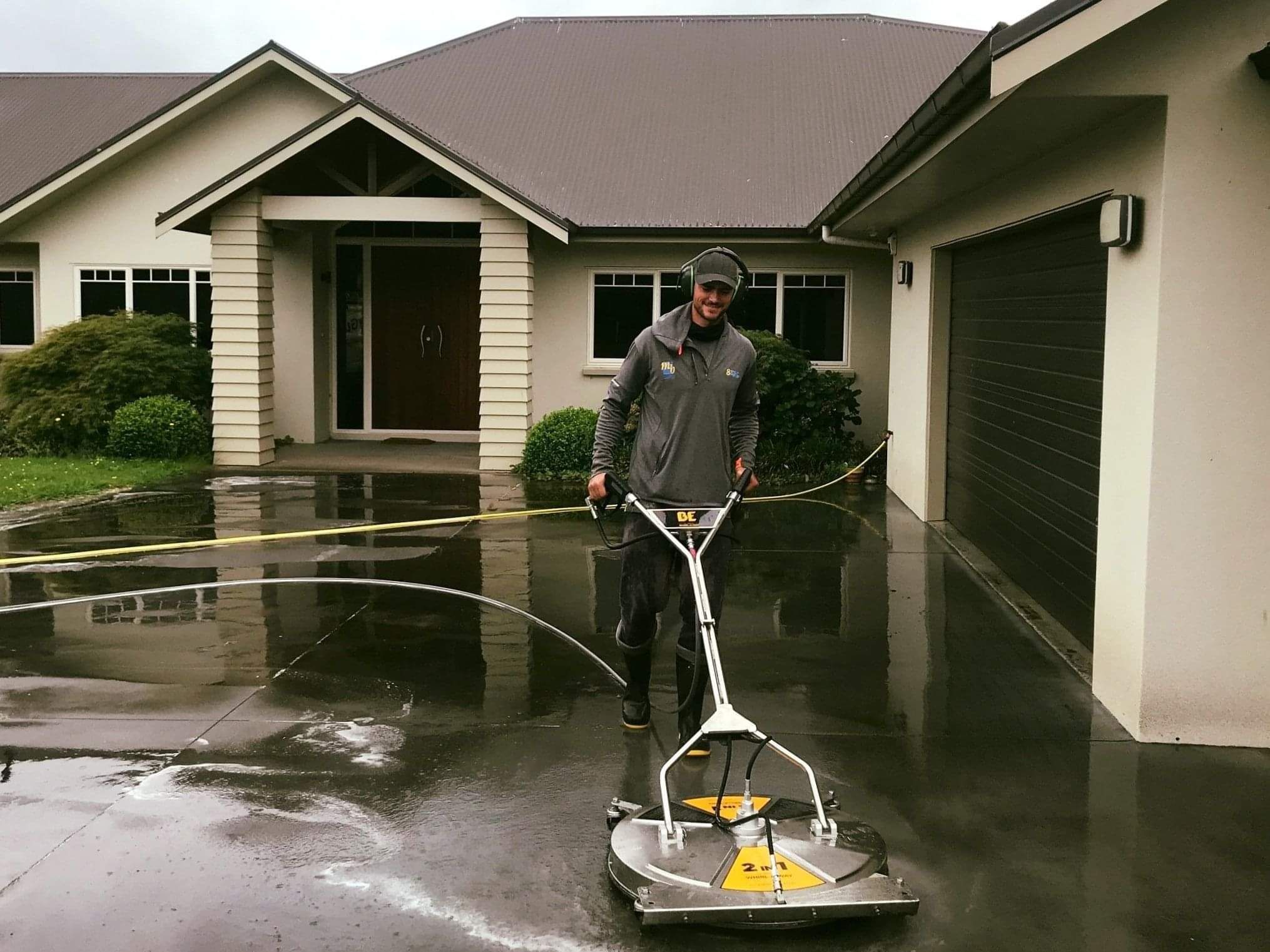 Driveway cleaning by  Dry Gutts