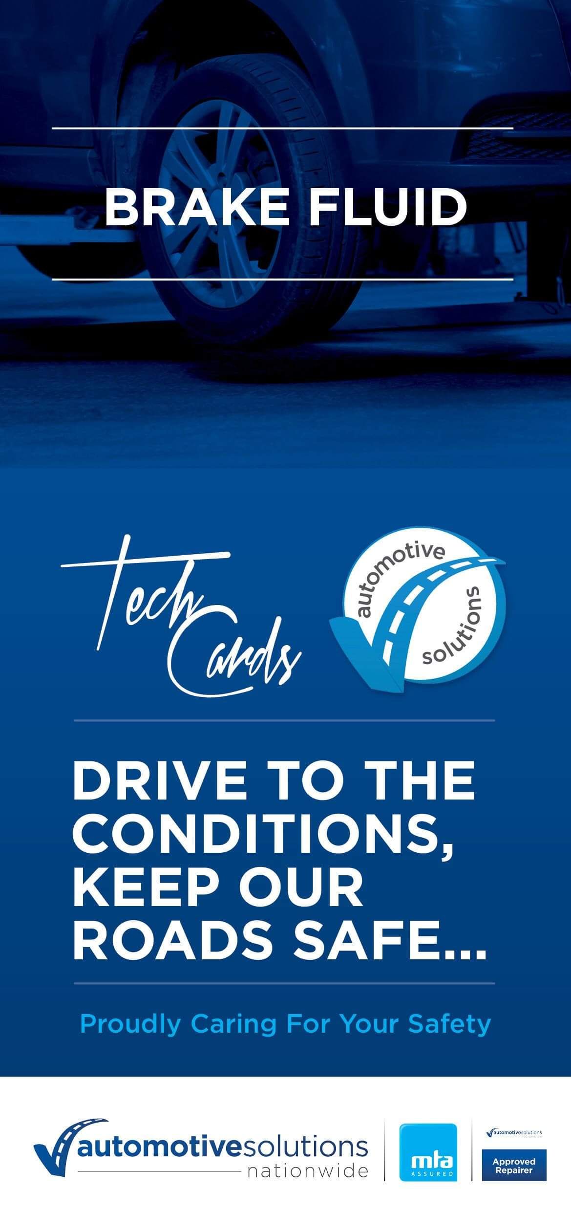 Automotive Solutions Brake Fluid Information Card