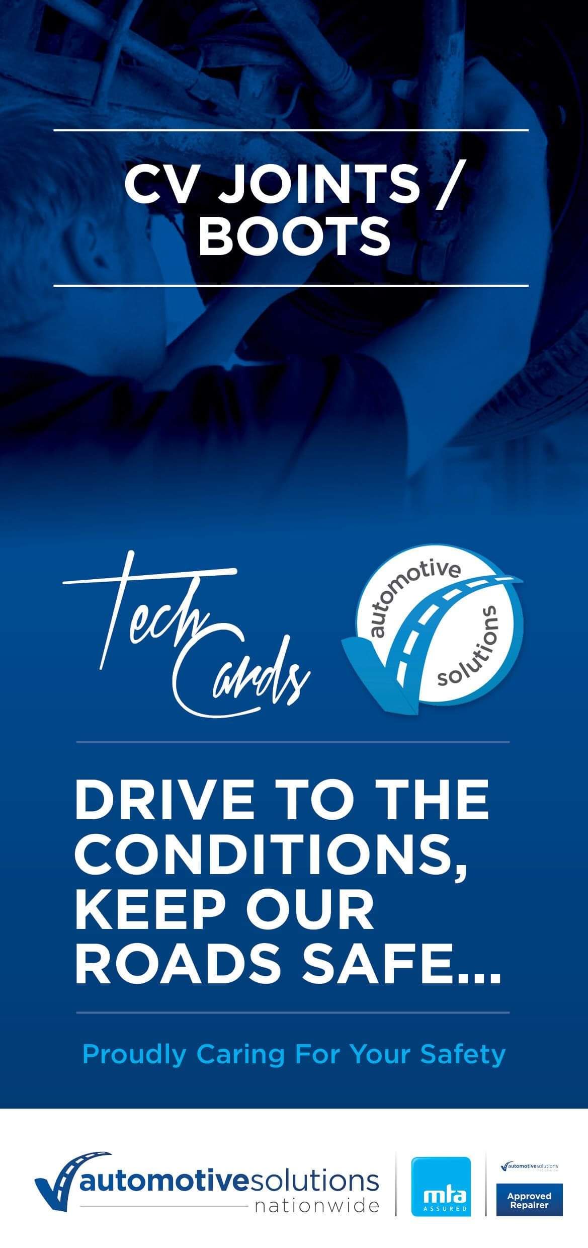 Automotive Solutions CV Joints/Boots Information Card